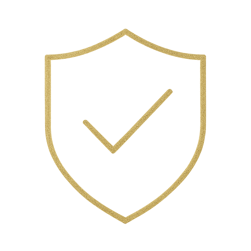 Sheild gold icon