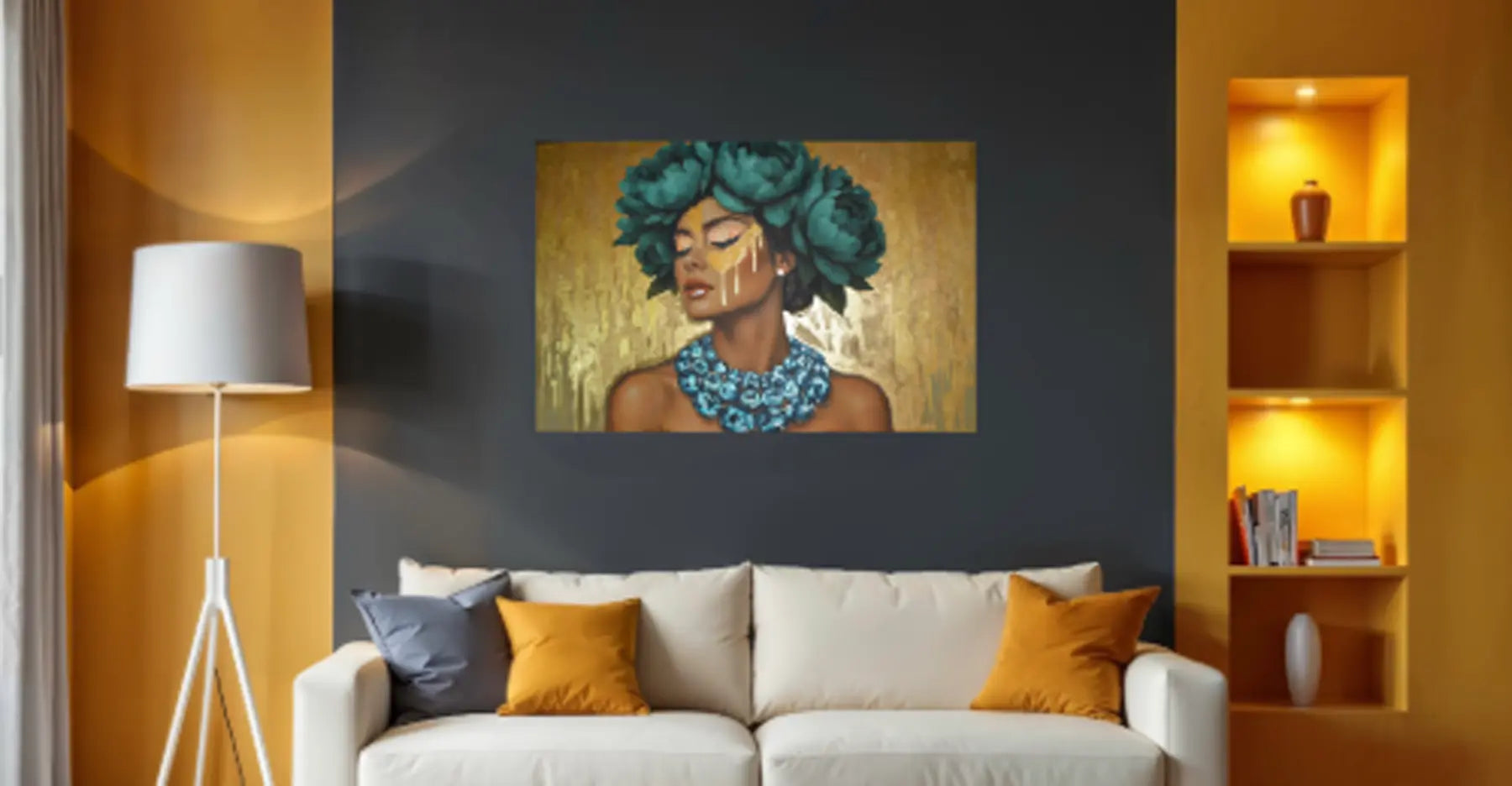 Azulina Glow - Canvas Print