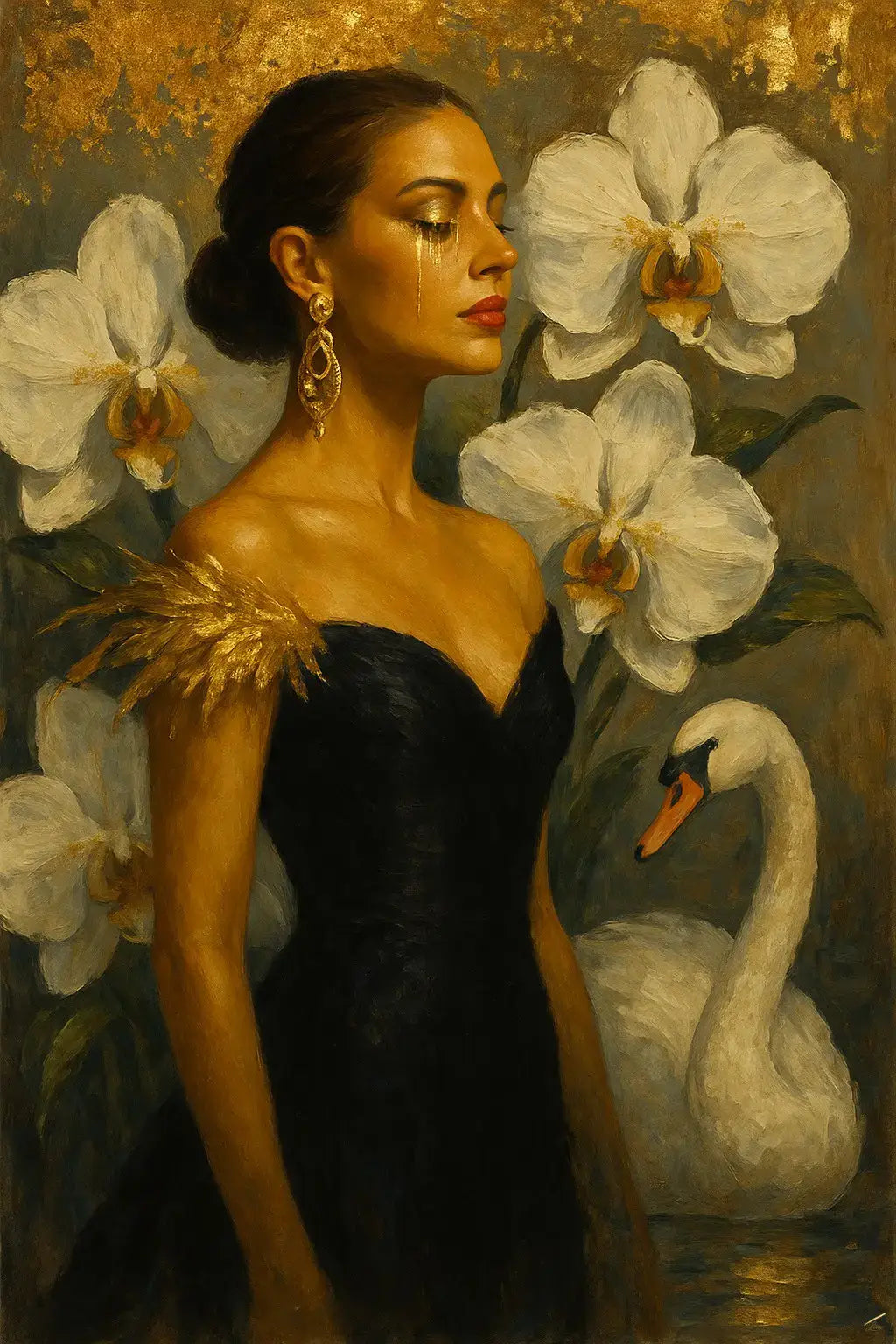 Golden Elegance - Original Painting Commission