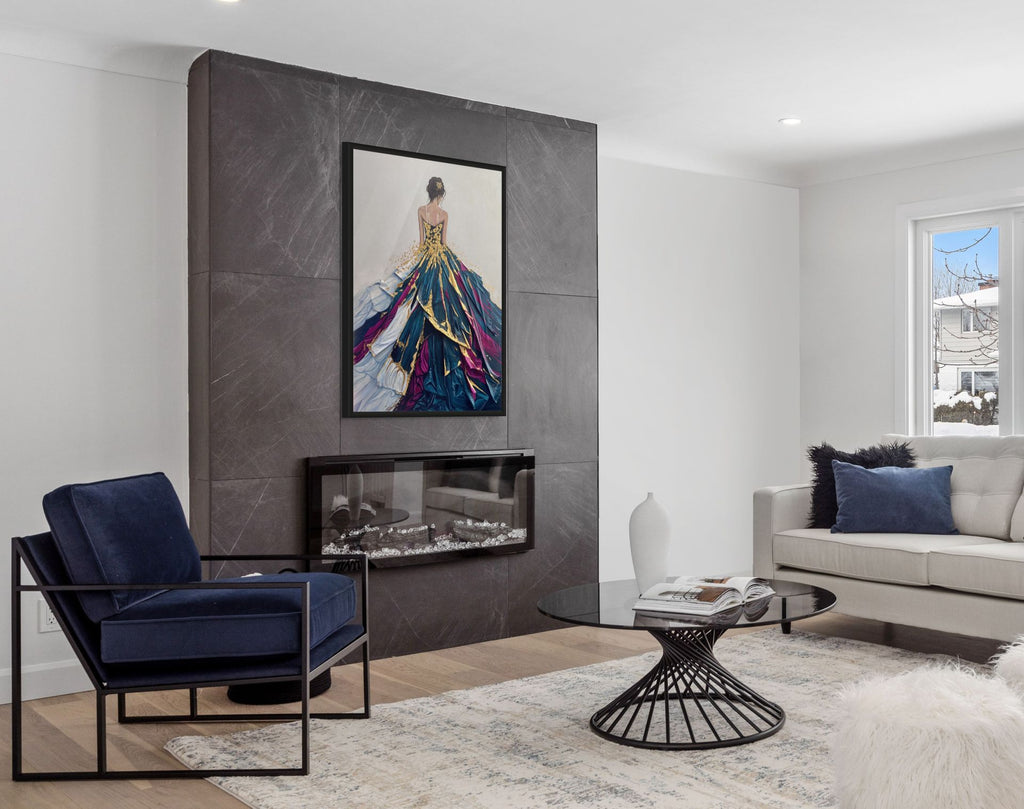 Luxury Gold Leaf Original Painting – Verdant Reverie