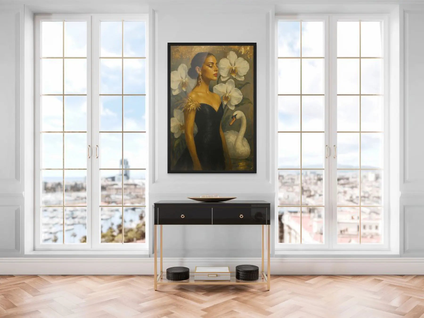 Golden Elegance - Original Painting Commission