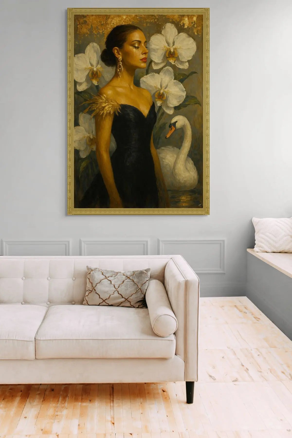 Golden Elegance - Original Painting Commission