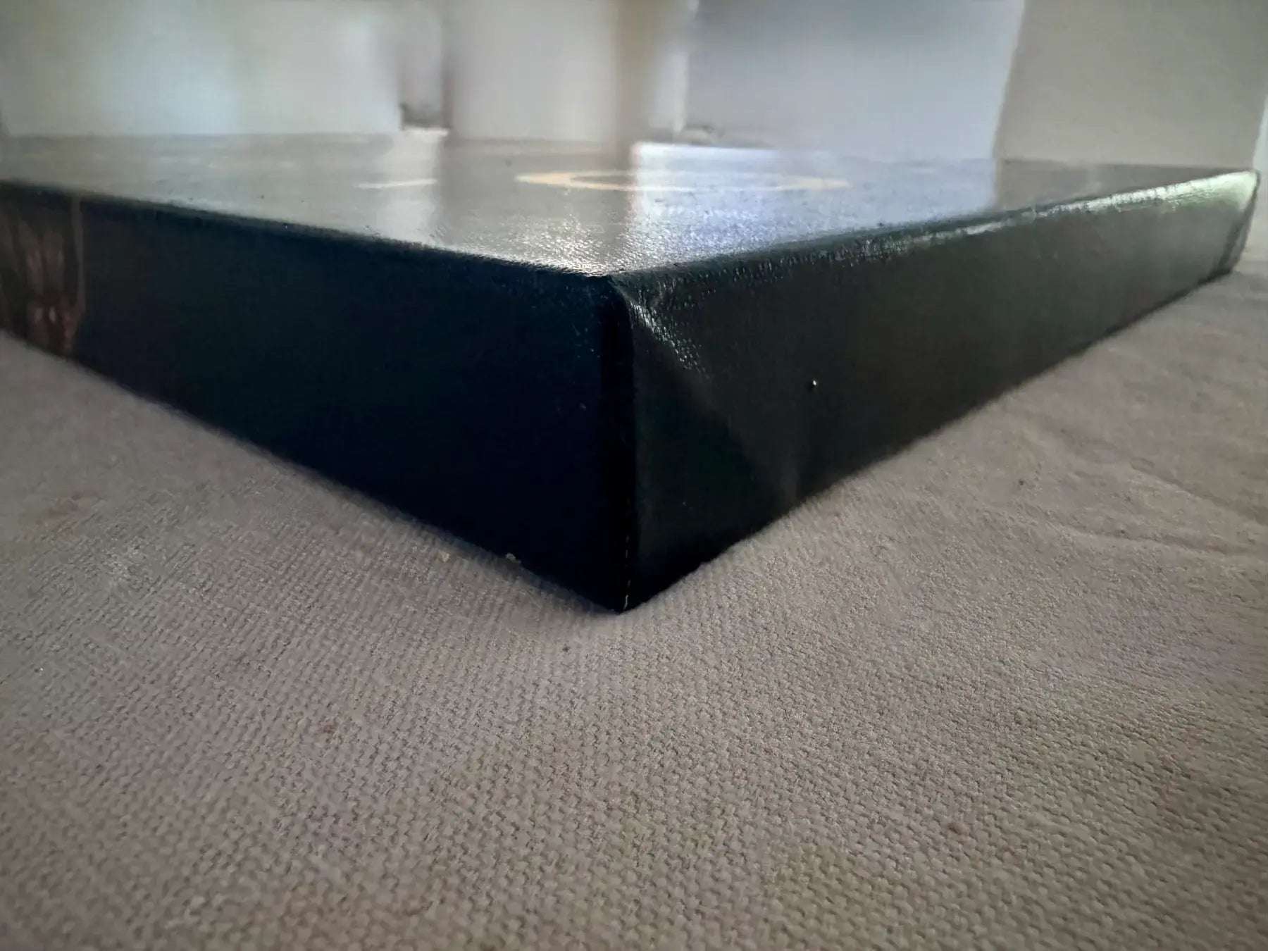 Orbiting Rose original painting – floral couture portrait with gold leaf detailing and teal accents.