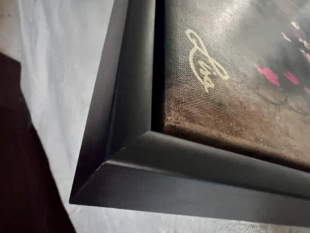 Shards of Desire original painting – couture portrait with gold leaf detailing.